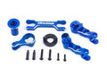 X-Maxx Blue Aluminum Steering Bellcranks