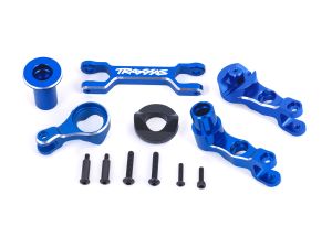 X-Maxx Blue Aluminum Steering Bellcranks