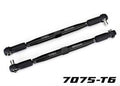 TUBES 157 mm Black Aluminum Toe Links (2)