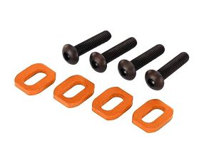 Orange Aluminum Motor Mount Washers (4)