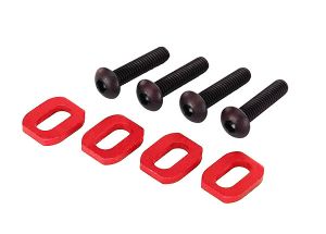 Red Aluminum Motor Mount Washers (4)
