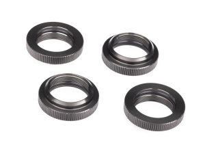 Gray Aluminum GTX Shock Spring Retainers (4)