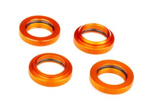 Orange Aluminum GTX Shock Spring Retainers (4)