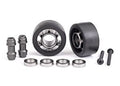 Gray Aluminum Wheelie Bar Wheels w/ Hardware (2)