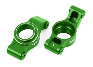 X-Series Green Aluminum Rear Stub Axle Carriers (L&R)