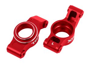 X-Series Red Aluminum Rear Stub Axle Carriers (L&R)