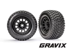 XRT Black Wheels with Gravix Race Tires (L&R)