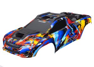 Body, XRT™, Rock n' Roll (painted, decals applied) (assembled with front & rear body supports for clipless mounting, roof & hood skid pads)