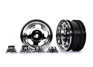 2.2" Slotted Chrome Wheels (2)