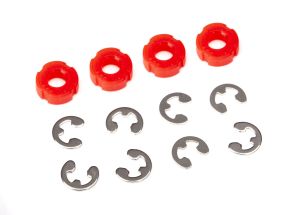 Red GTS Shock Pistons (4) with E-Clips, 8261