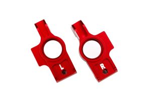 Red Aluminum Stub Axle Carriers (L&R)