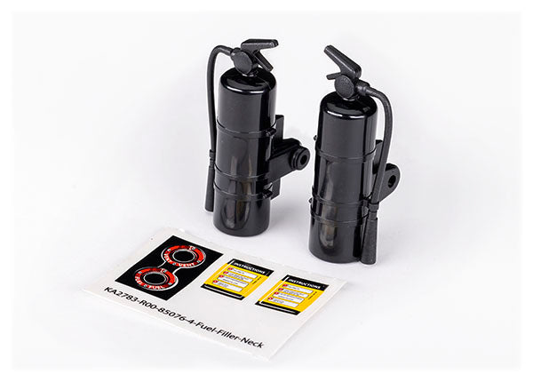 Replica Black Fire Extinguishers with Decals (2), 8422-BLK