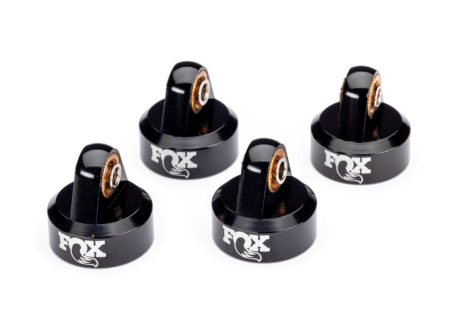 Fox Black Aluminum GTR Shock Caps (4), 8456