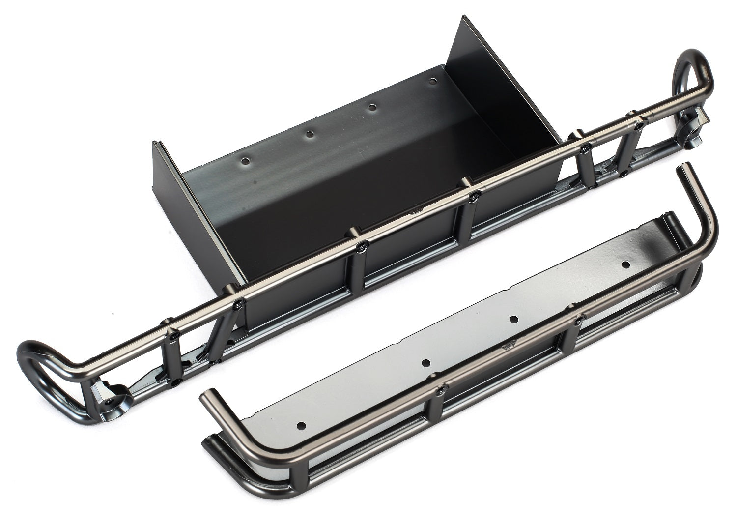 Satin Black Chrome Rear Bumper w/ Extension, Part #8536X