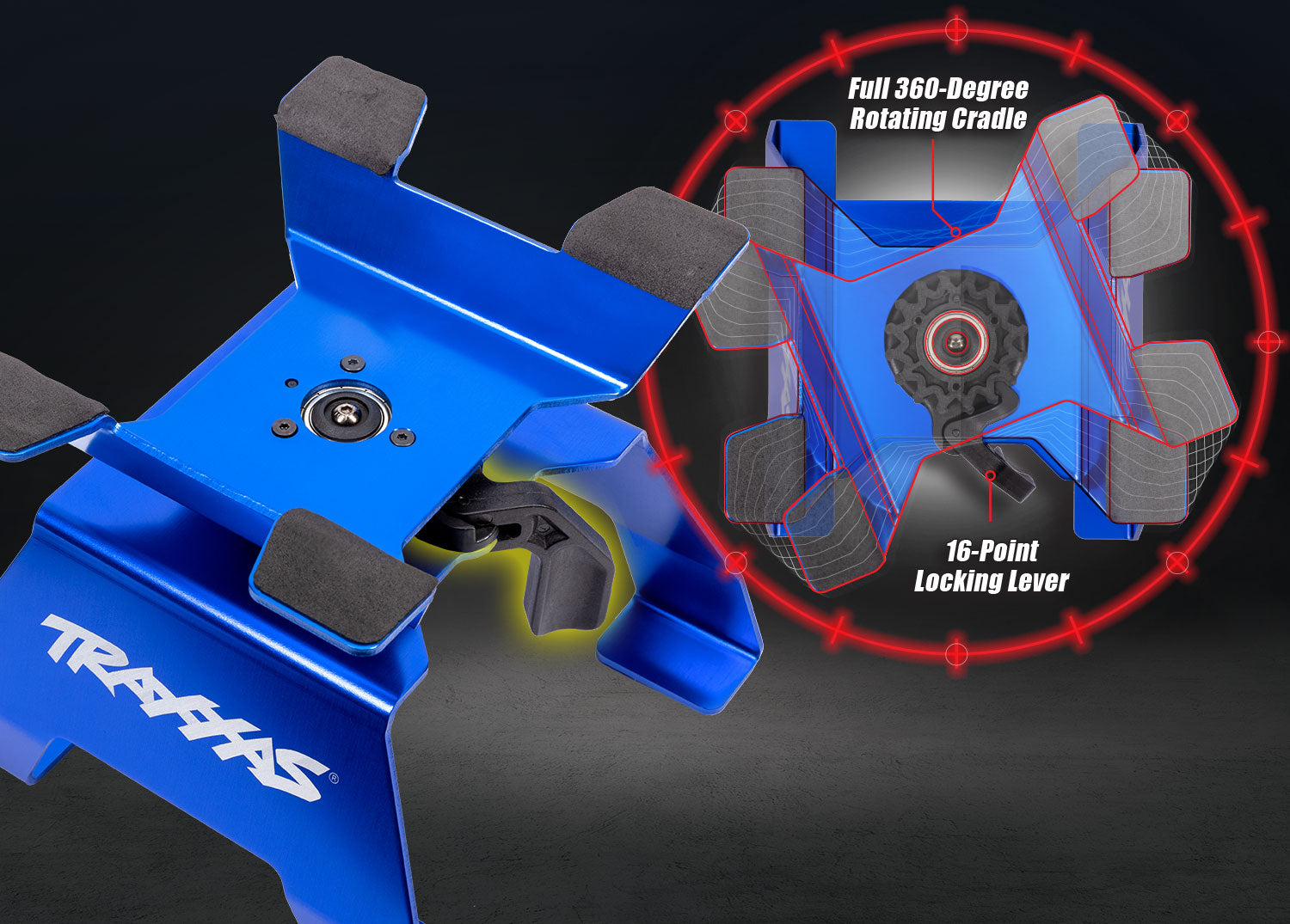 Small Aluminum RC Stand, Part #8796-BLUE