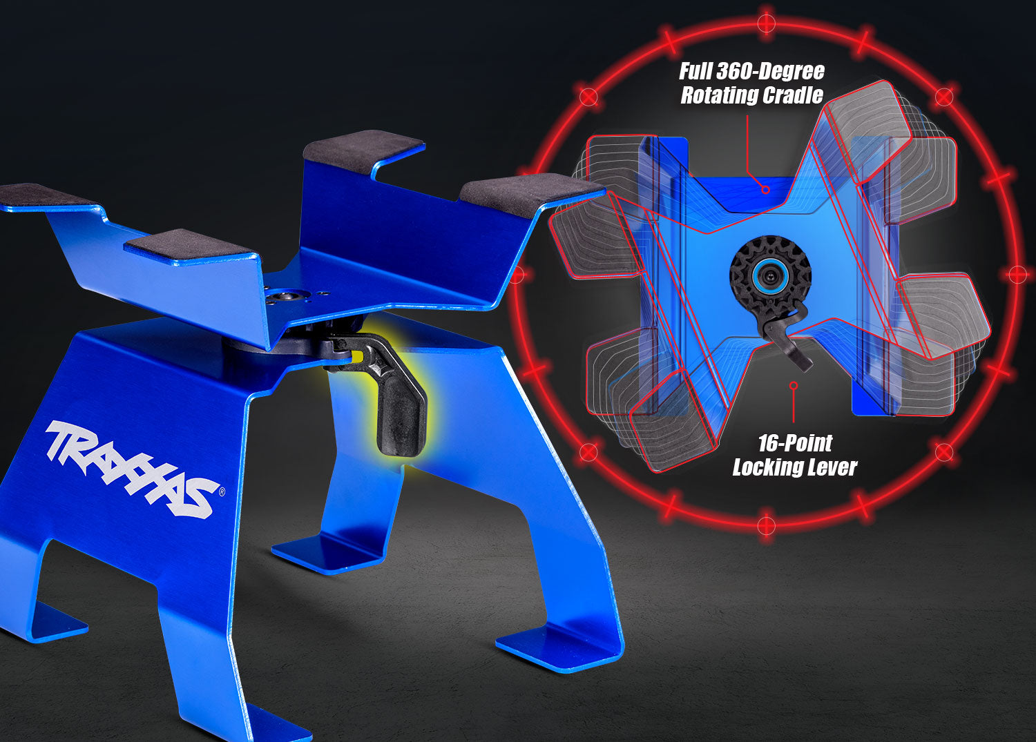 Large Aluminum RC Stand, Part #8797-BLUE