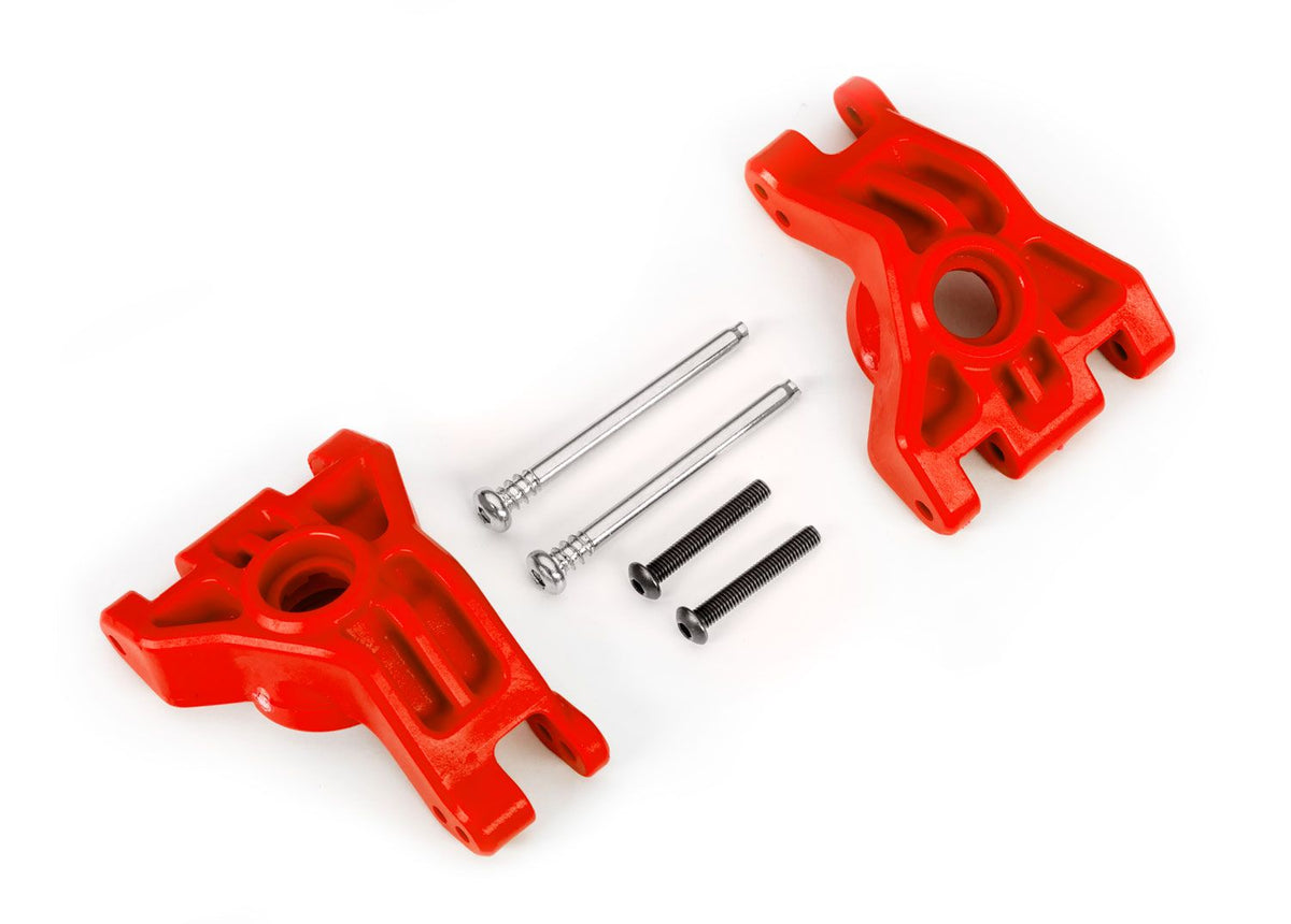 Red Extreme HD Stub Axle Carriers & Hardware (L&R), Part #9050R
