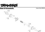 Rear Extreme Heavy-Duty Steel CV Driveshafts (2), Part #9052x