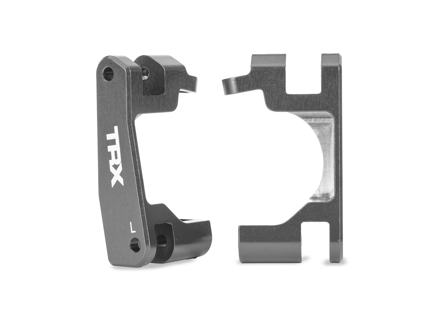 Gray Aluminum Caster Blocks (L&R), Part #9063-GRAY