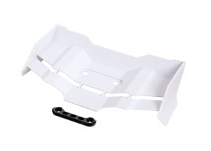 White Rear Wing with Hardware