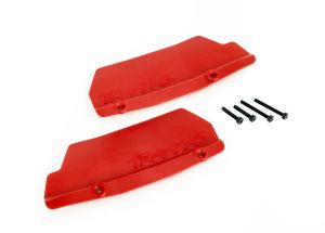 Red Rear Mud Guards with Screws