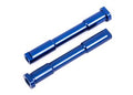 Blue Aluminum Steering Bellcrank Posts (2)