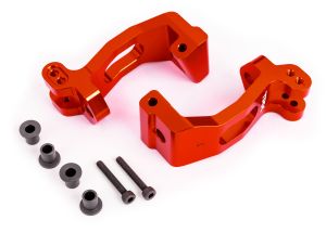 Red 6061-T6 Aluminum Caster Blocks (L&R)