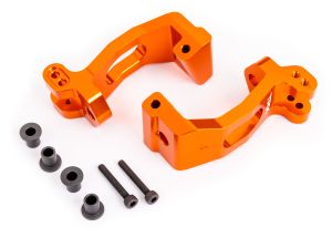 Orange 6061-T6 Aluminum Caster Blocks (L&R)