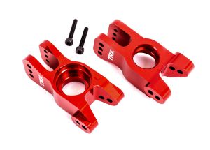 Red Aluminum Stub Axle Carriers (L&R)