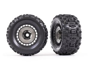 3.8" Modular Wheels & Sledgehammer Tires (2)