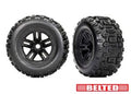 3.8" Black Wheels & Belted Sledgehammer Tires (2)