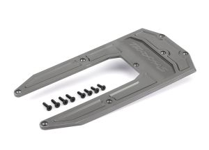 Skidplate, chassis, gray (fits Sledge®)
