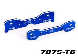 Blue 7075-T6 Aluminum Sledge Rear Tie Bars