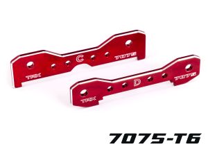 Red 7075-T6 Aluminum Sledge Rear Tie Bars