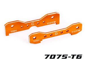 Orange 7075-T6 Aluminum Sledge Rear Tie Bars