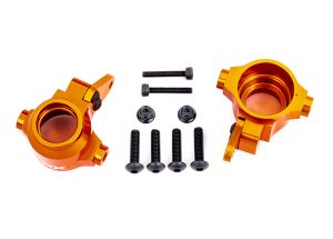 Orange Aluminum Steering Blocks (L&R)