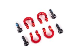 TRX-4M Red Aluminum Bumper D-Rings (4)