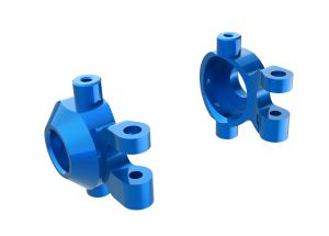 Blue Aluminum Caster Blocks (L&R)
