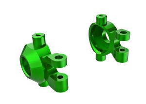 Green Aluminum Caster Blocks (L&R)