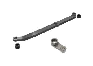 Gray Aluminum Steering Link & Metal Servo Horn