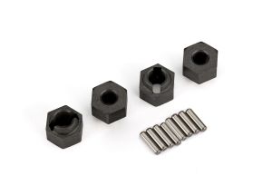 7 mm Wheel Hubs (4) with Axle Pins