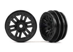 1.0" Black Wheels (2)