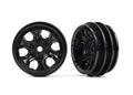 1.0" Black Wheels (2)