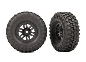 1.0" Black Wheels with Canyon Trail Tires (2)
