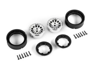 Satin Chrome 1.0" Method Beadlock Wheels (2)