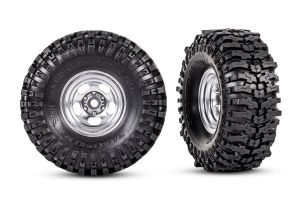 TRX-4M 1" Satin Wheels w/ MT Baja Pro Tires (2)