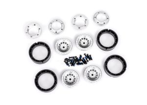 TRX-4M 1" Silver Aluminum Beadlock Wheels (4)