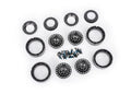 TRX-4M 1" Black Aluminum Beadlock Wheels (4)