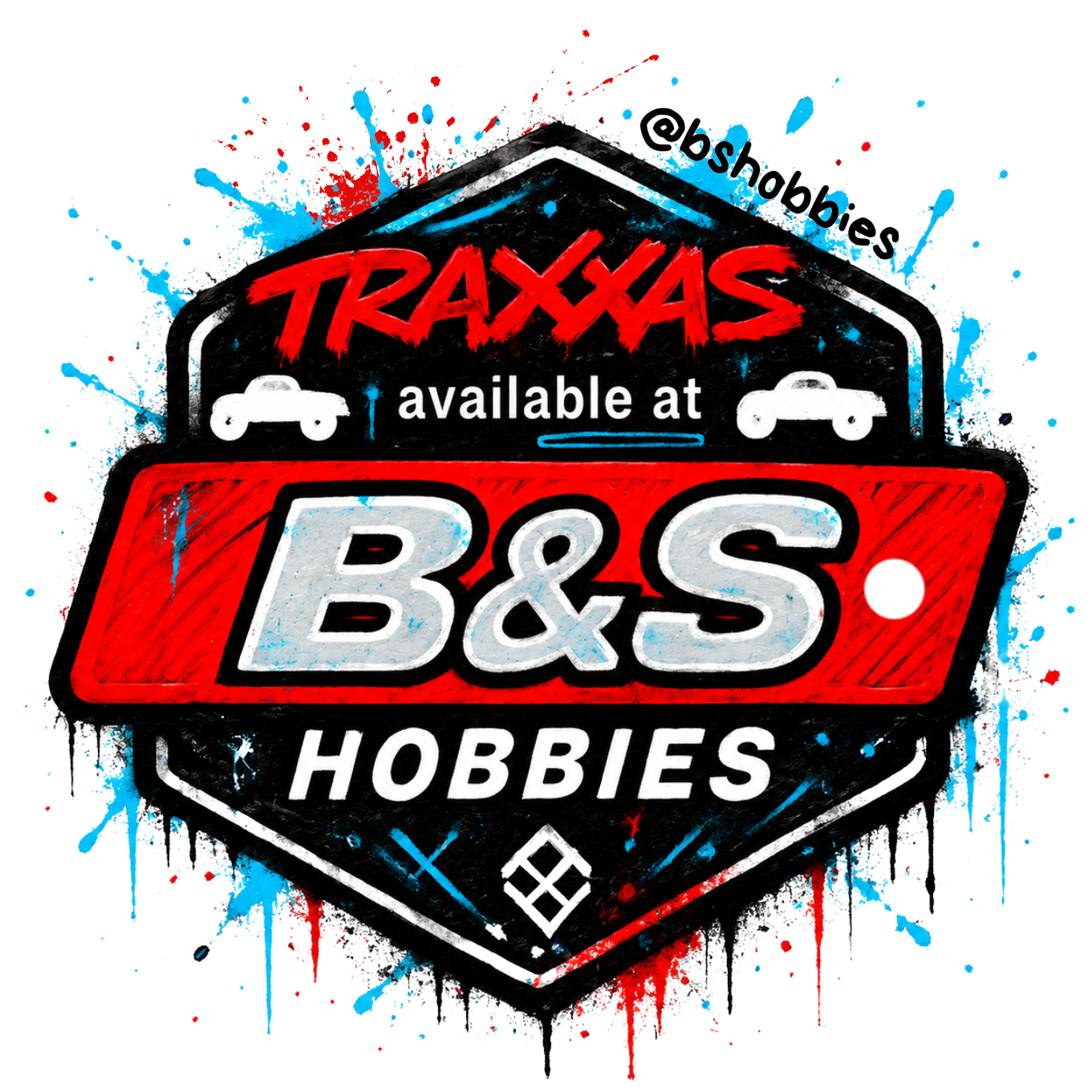 B&S Hobbies Graffiti Logo Stickers