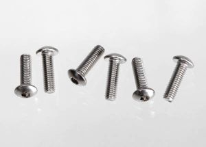 Stainless Button-Head Screws 3x10 mm (6)